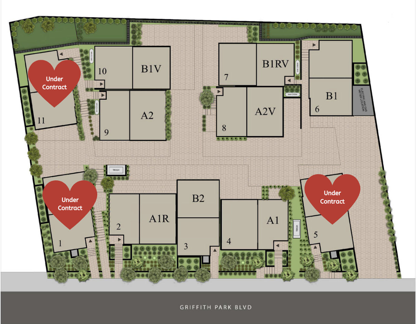 The Griffith sold map Oct 2019